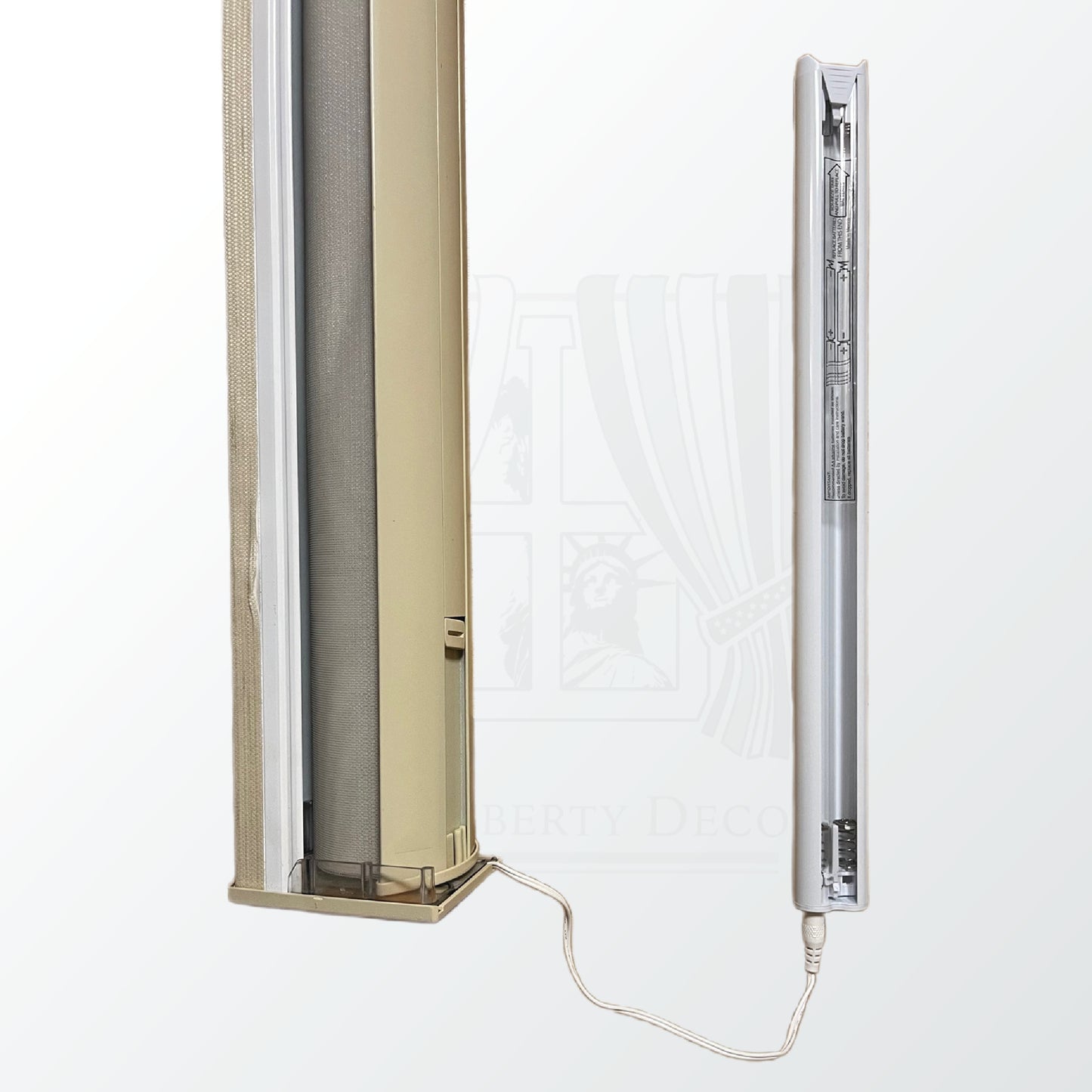 Lady Liberty Decor Battery Wand - Compatible with Hunter Douglas PowerView Motorized Platinum Technology 2.0 2.1 18V DC Window Shades