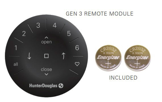 Hunter Douglas PowerView Gen 3 Remote – Black